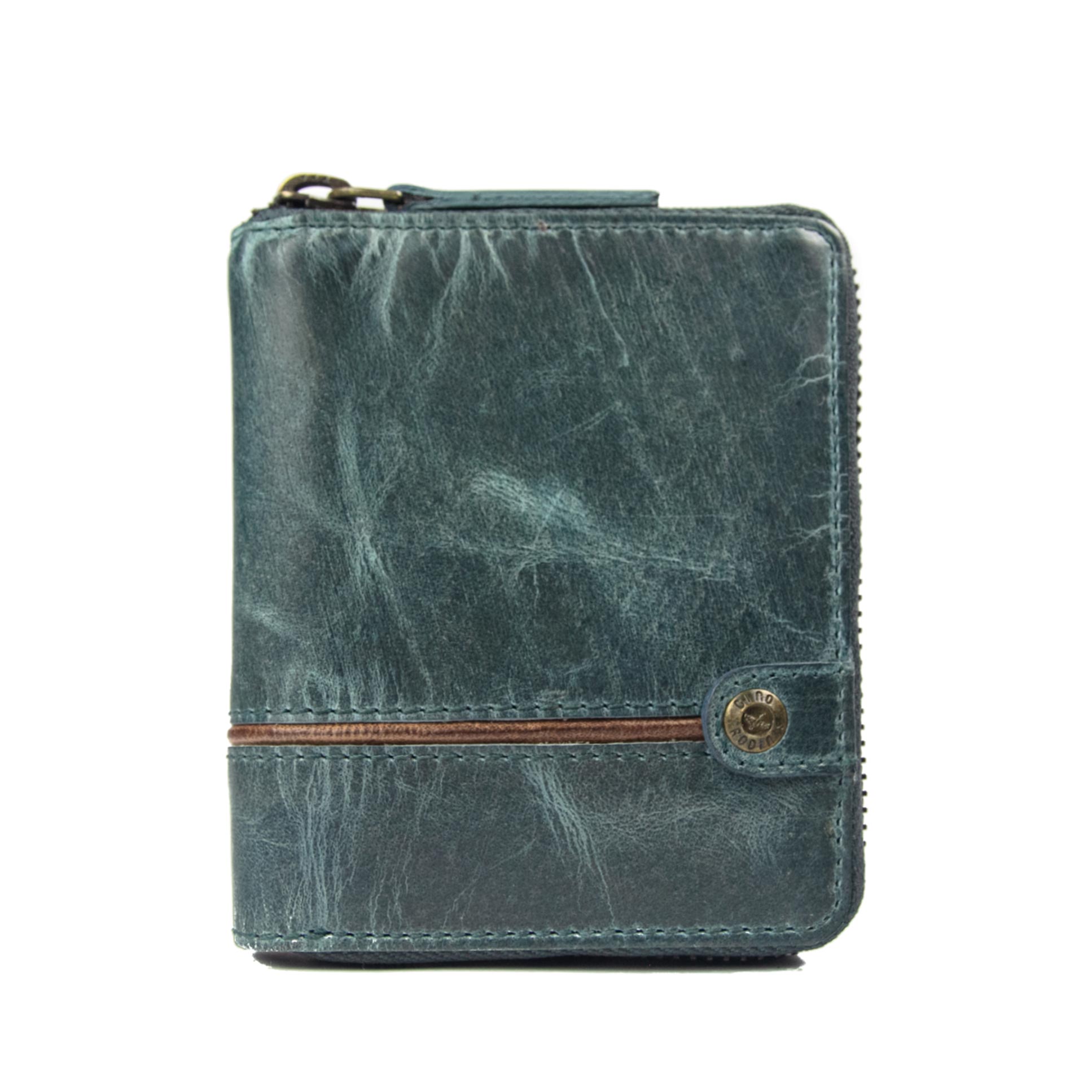 Billetera Texas 1.160 Turquesa/Marrón