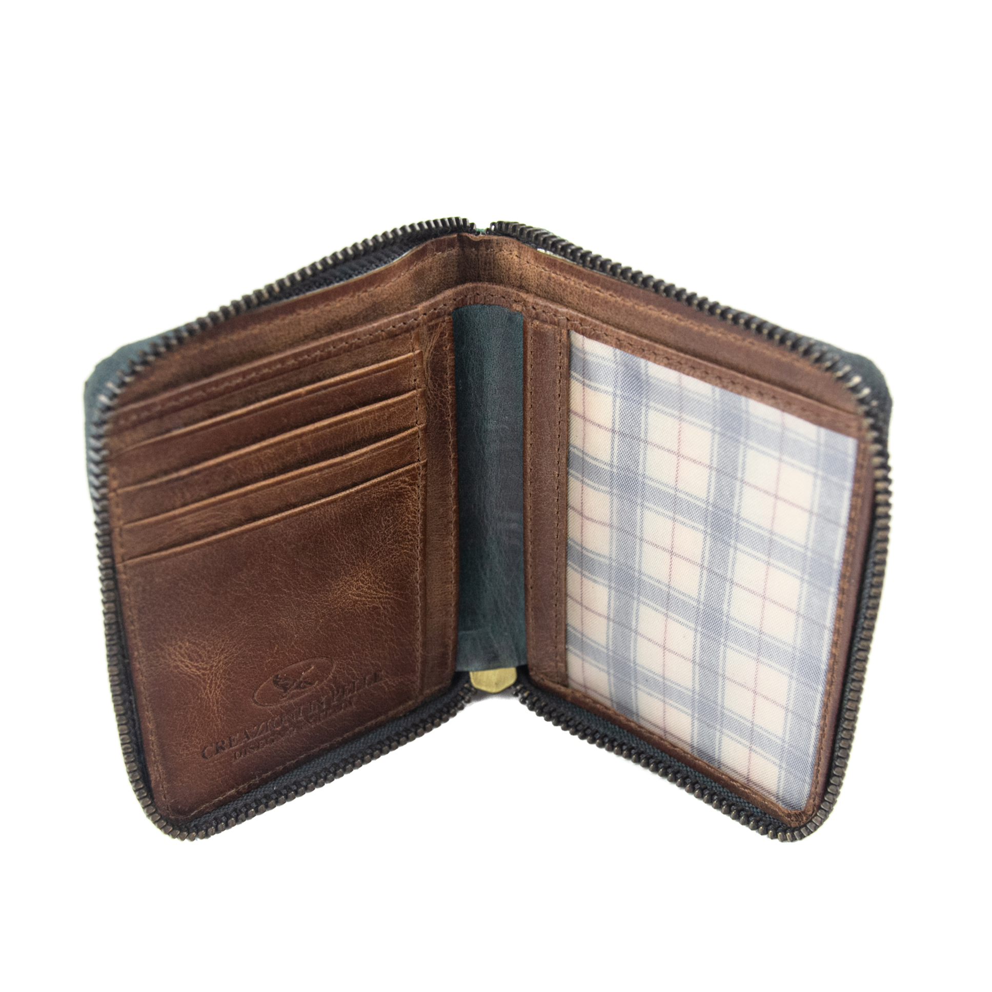 Billetera Texas 1.160 Turquesa/Marrón - Imagen 3