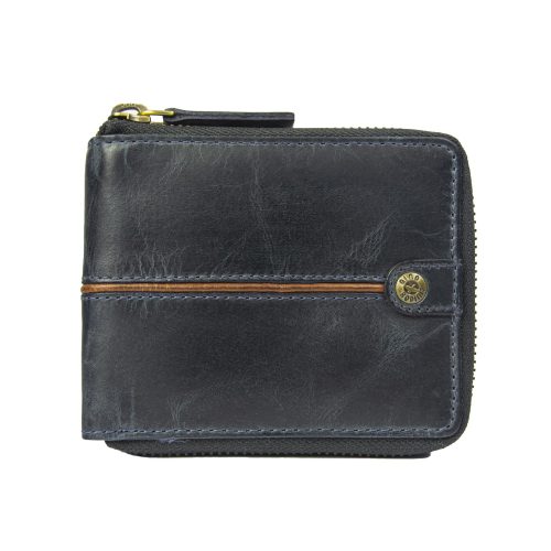 Billetera Texas 164 Azul Oscuro/Marrón