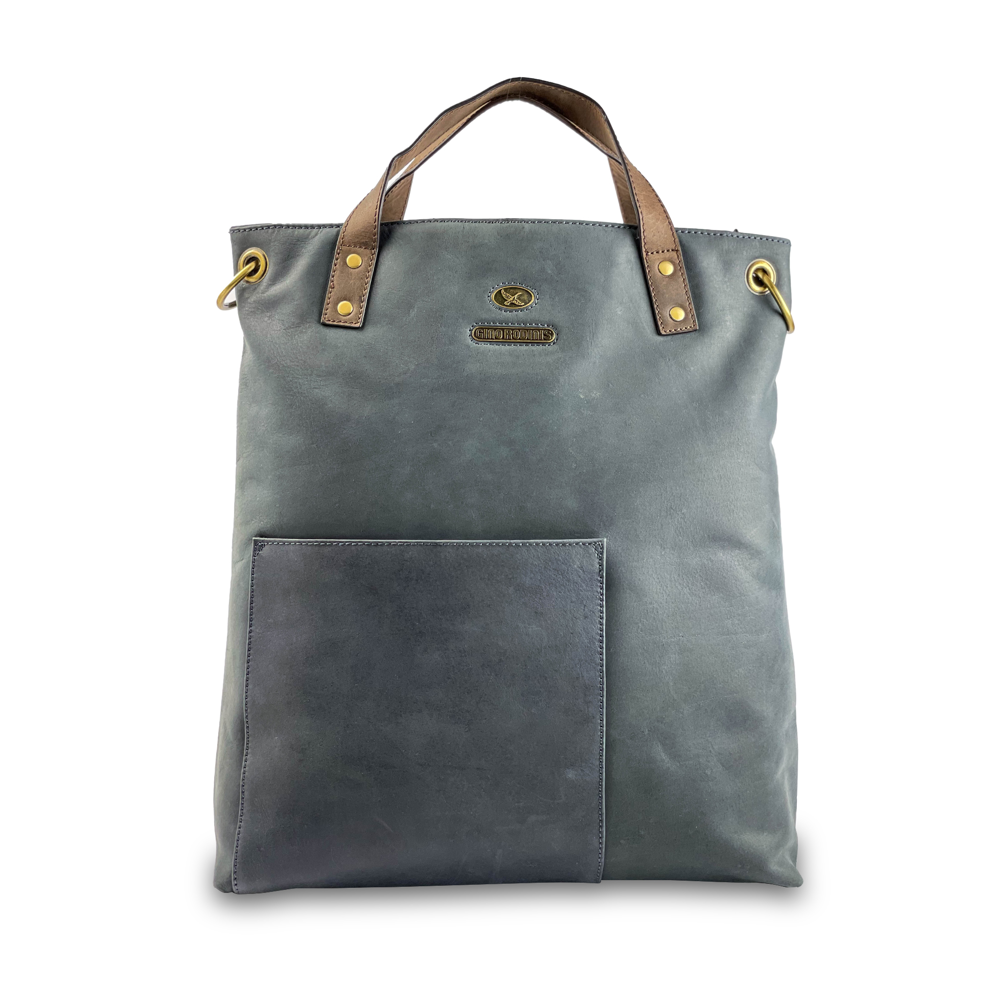 Tote Bag 2201 Azul/Marrón