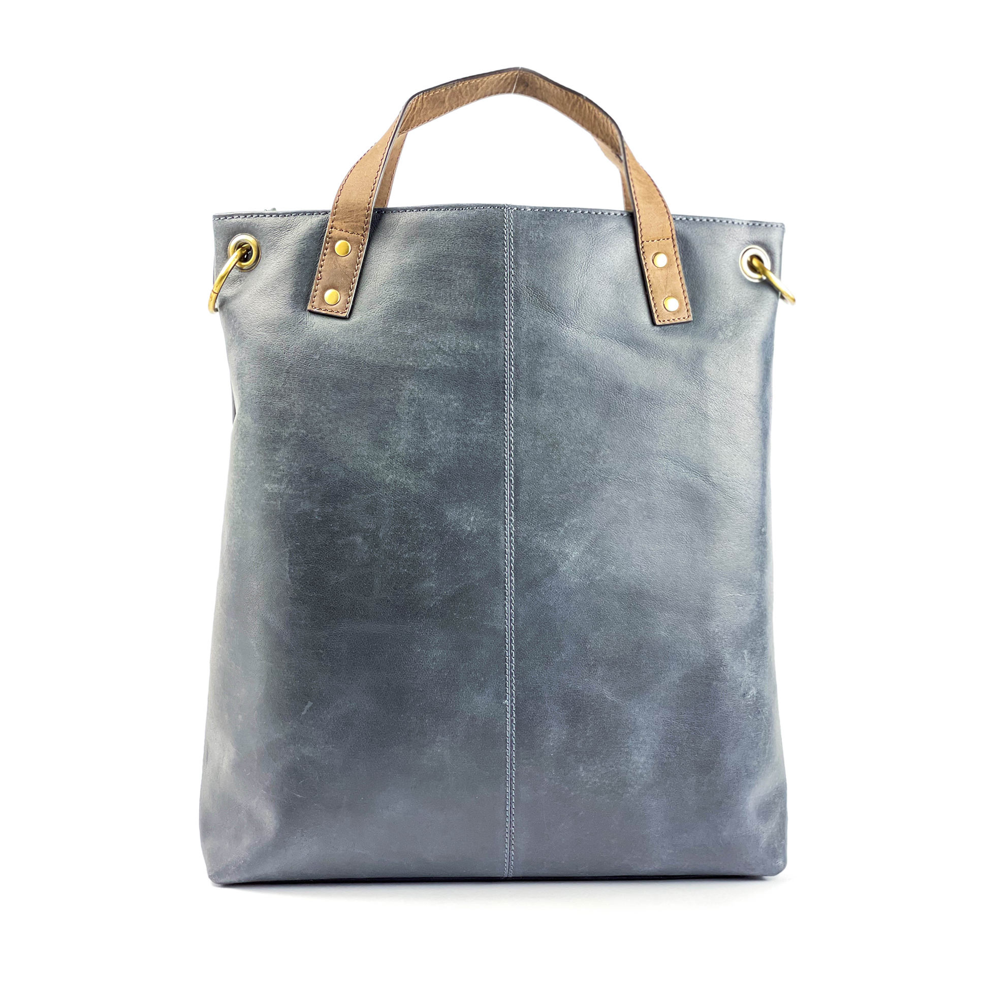 Tote Bag 2201 Azul/Marrón - Imagen 5