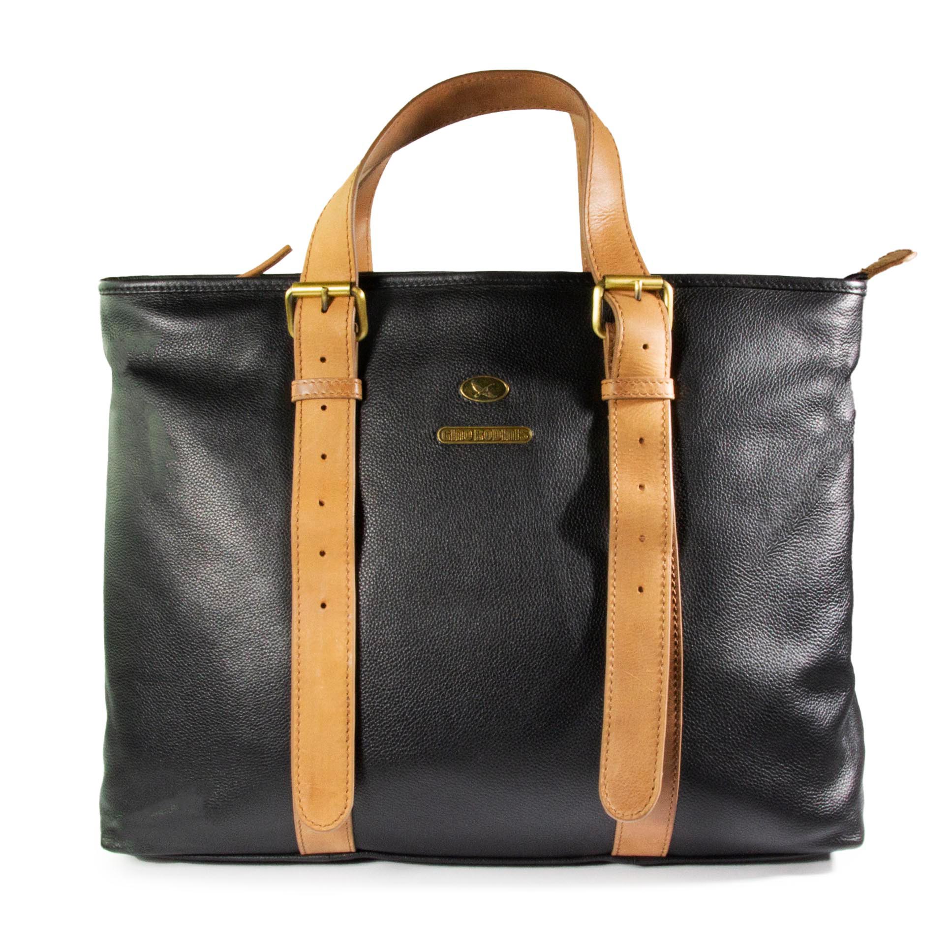 Tote Bag 2203 Negro/Beige