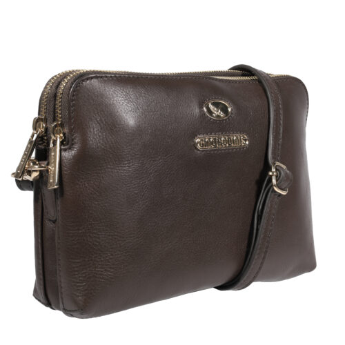 Carteras: Vista lateral de cartera 2098 café