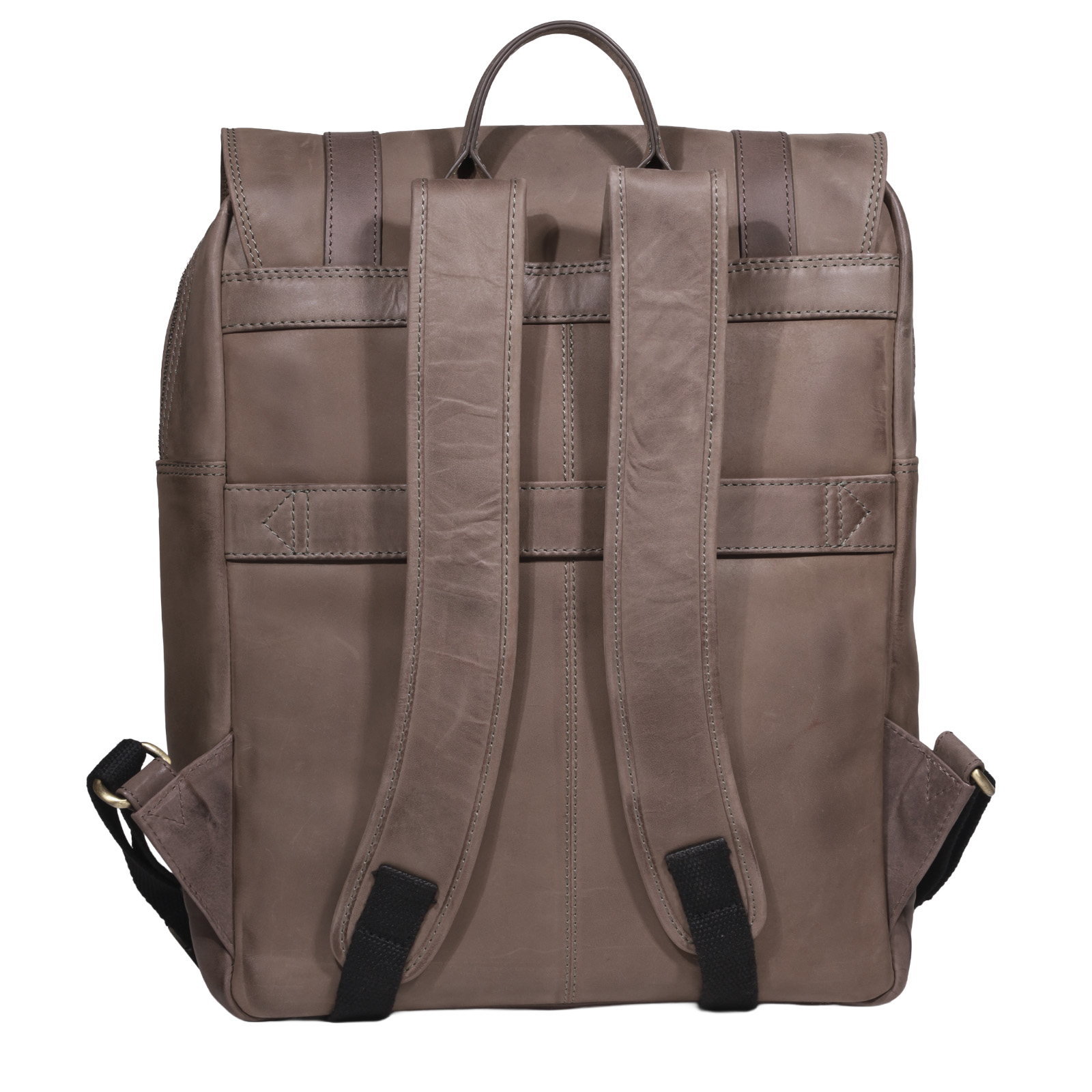 Mochila de Cuero, Color Café, Modelo 2114 - Gino Rodinis