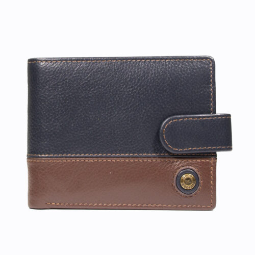 Billetera Capri 985 Azul/Marrón