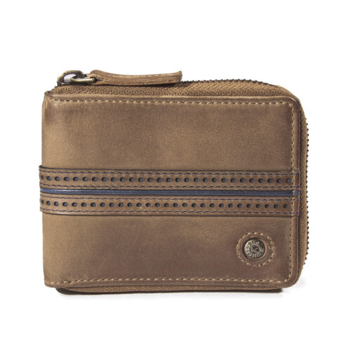 Billetera Borsalino 158 Café/Azul
