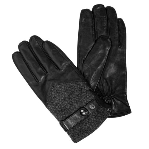 Guante de cuero hombre G174NG NEGRO