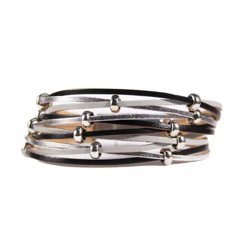 Vista frontal de Brazalete B363 NEgro