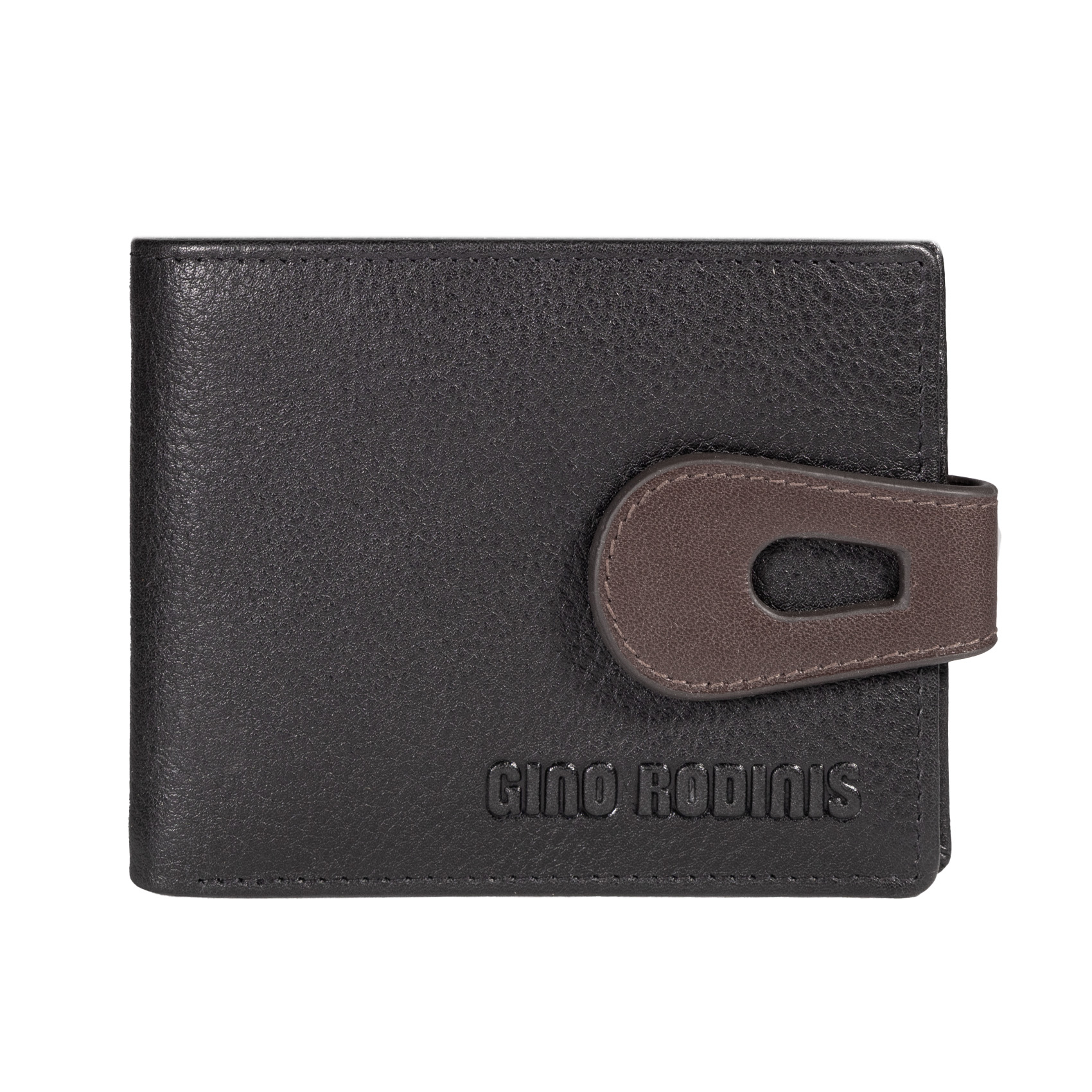 Billetera: vista frontal billetera Amalfi 1102 Negro