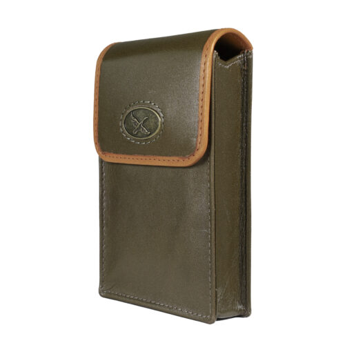 Cigarrera: vista lateral de cigarrera 981 verde/naranjo