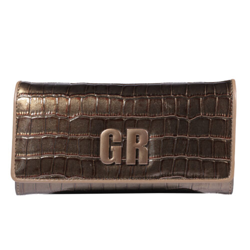 Billetera: Vista frontal de billetera de mujer Rafaella 1135 Dorado