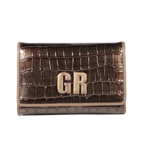 Billetera: Vista frontal de billetera de mujer Rafaella 1136 Dorado