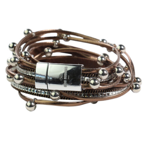 vista posterior de Brazalete B400 Café