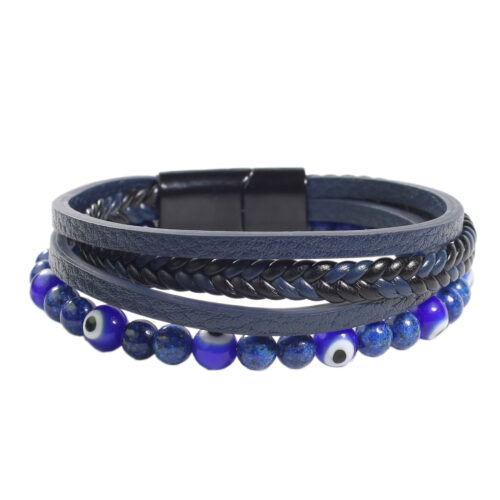 Vista Frontal de Brazalete 4 piezas - color Azul | B415