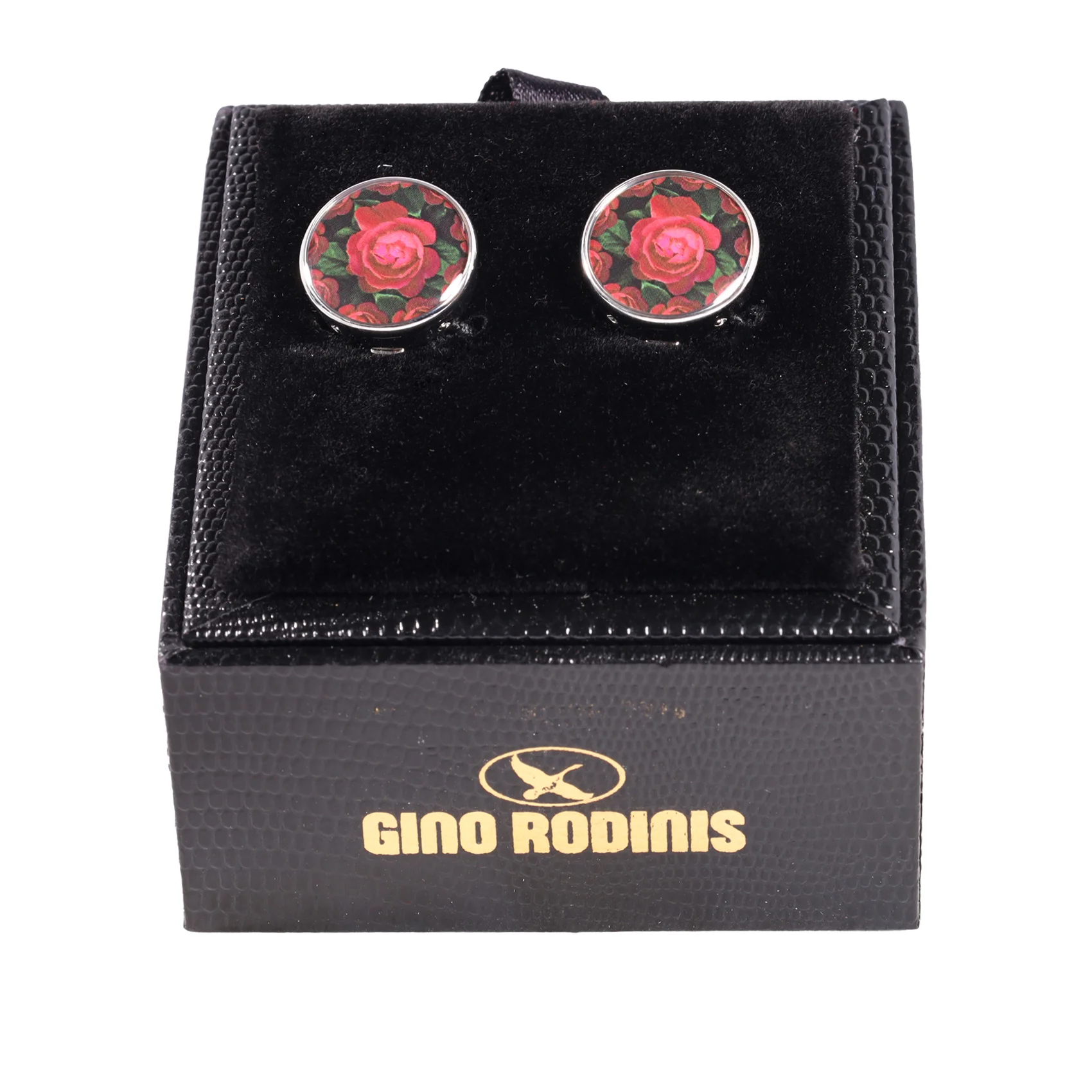 Cubre Botón Esmaltado Rosa Roja | TB015