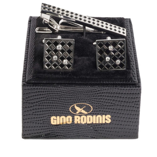 Vista de packaging de Set de pasador de corbata más colleras - PAS021 - Gino Rodinis