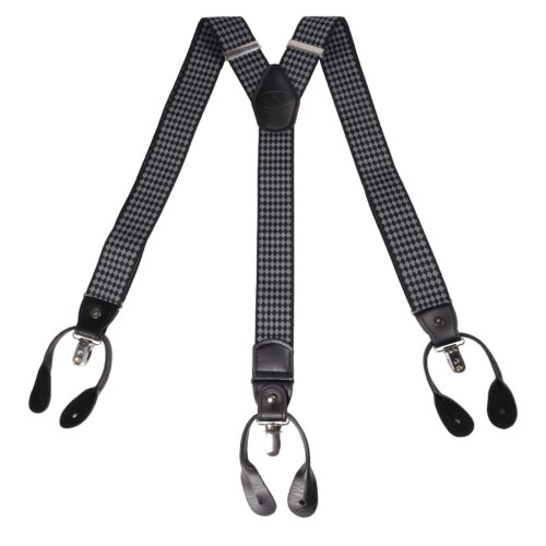 Suspensor Negro con rombos Grises | SP015