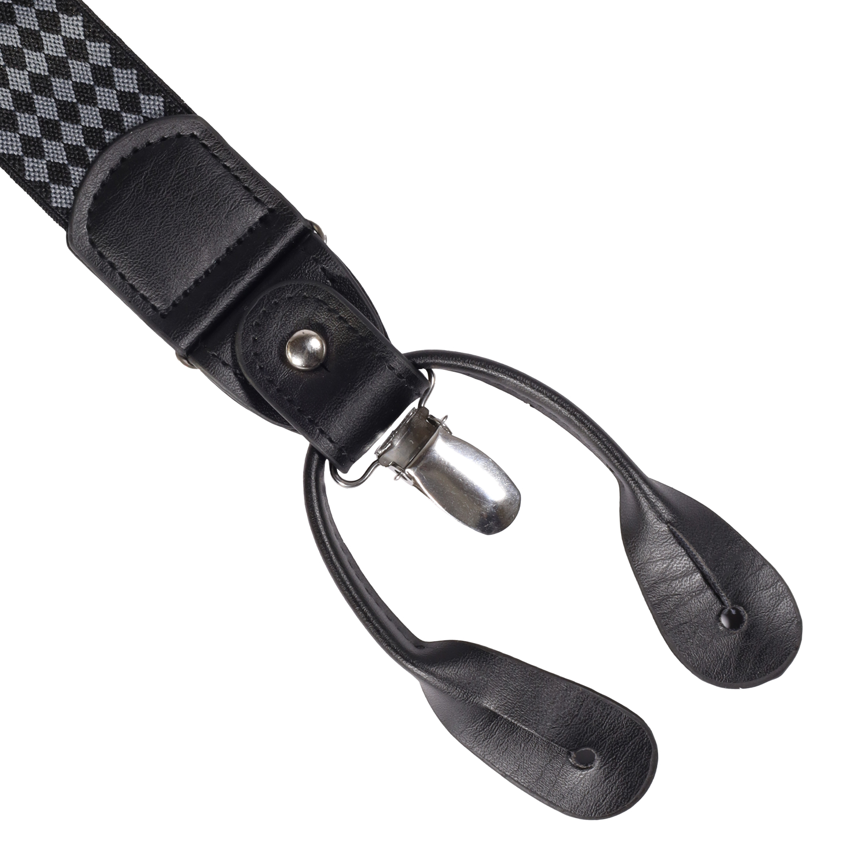 Suspensor Negro con rombos Grises | SP015 - Imagen 3