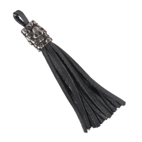 Llavero de cuero Hombre - Modelo LL116 en color Negro