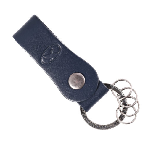 Llavero de cuero Hombre - Modelo LL120 en color Azul