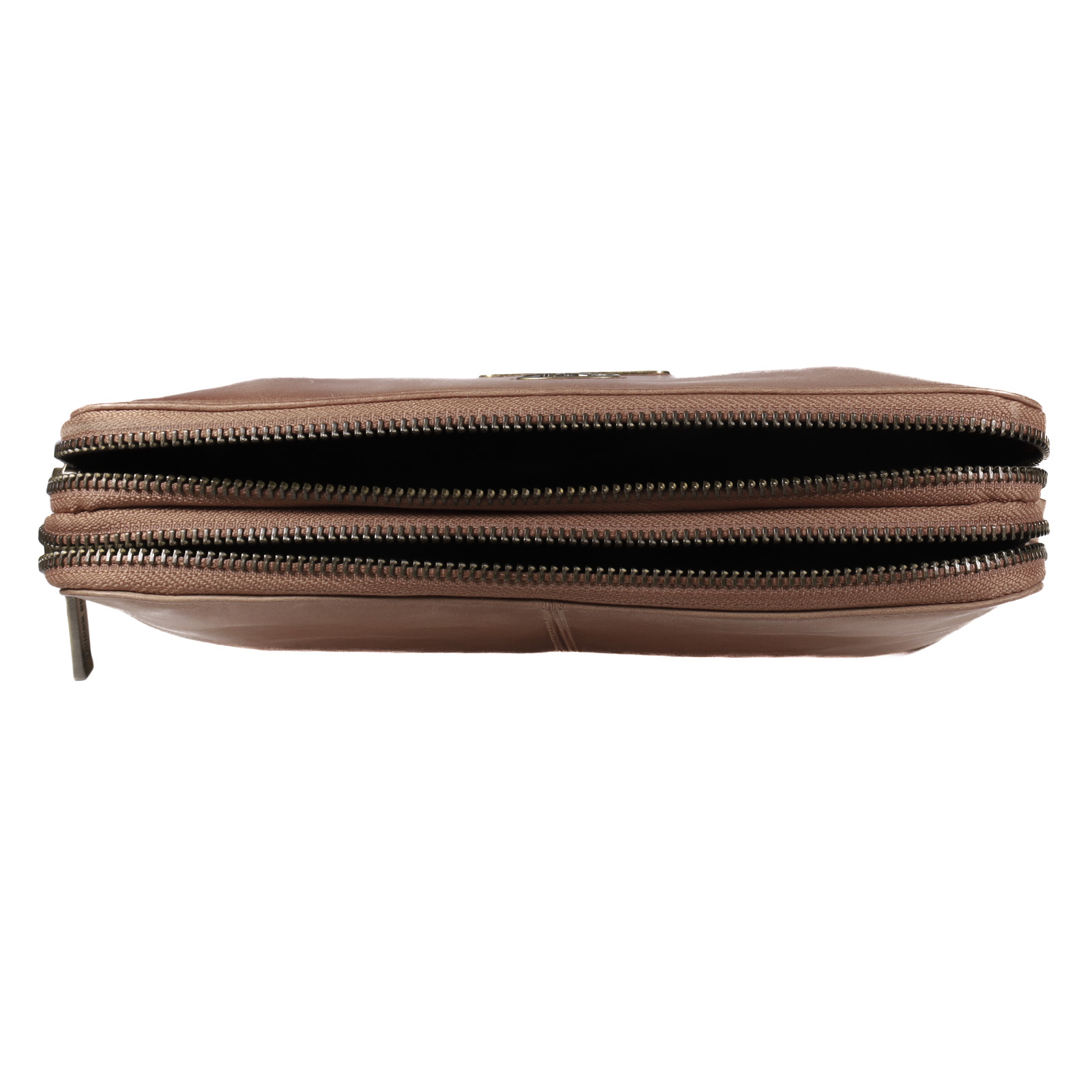 CARTERA DE CUERO MUJER - COLOR CAMEL - MODELO 2098 - GINO RODINIS