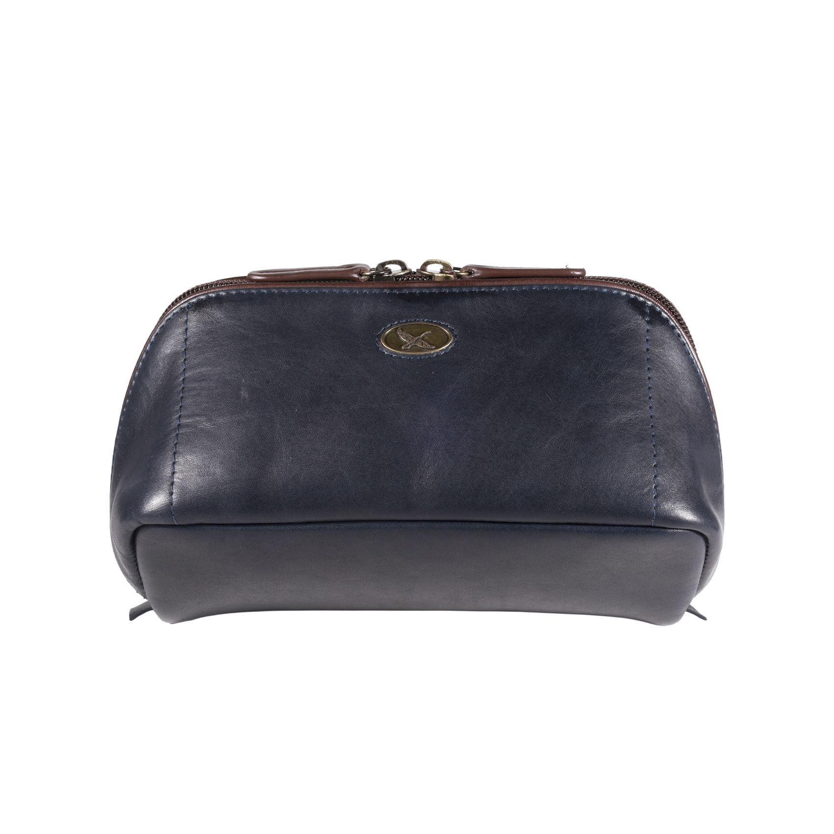 Necessaire de cuero, Modelo 2453 color Azul Gino Rodinis