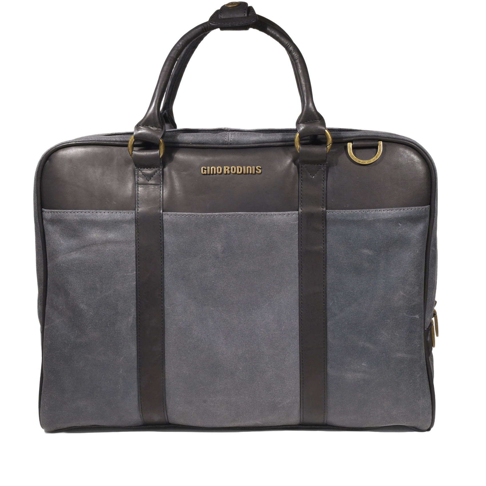 Maletin 1350 color NEgro, confeccionado en cuero gamuzado