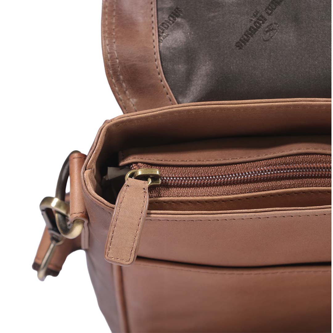Morral de Cuero 1298 | Camel - Café - Imagen 4