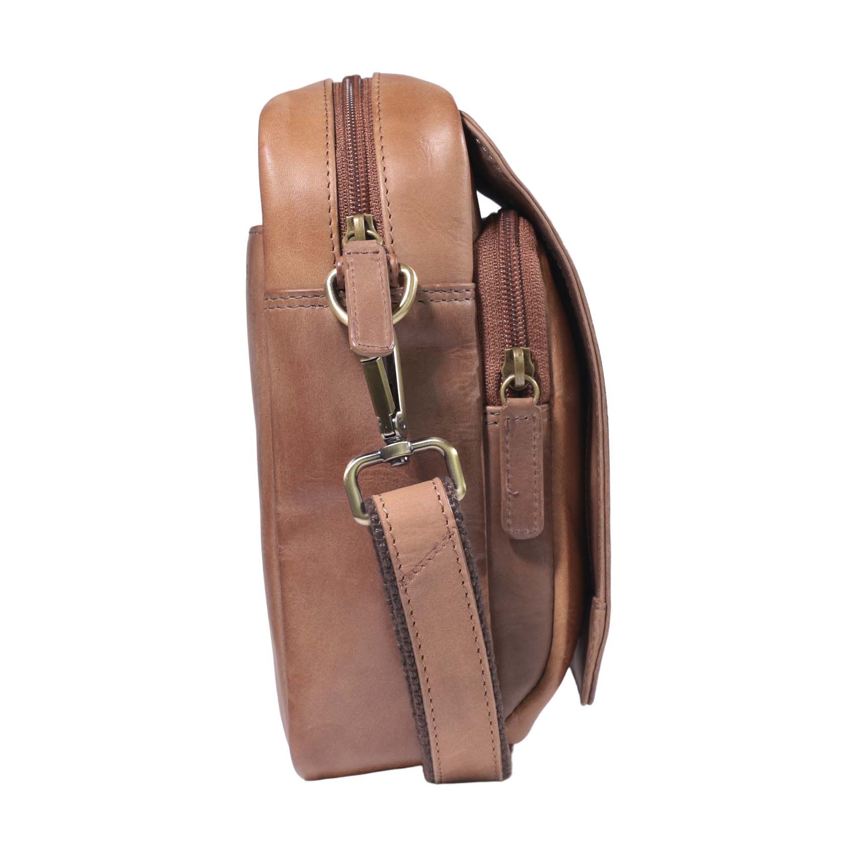 Morral de Cuero 1311 | Camel - Café - Imagen 3