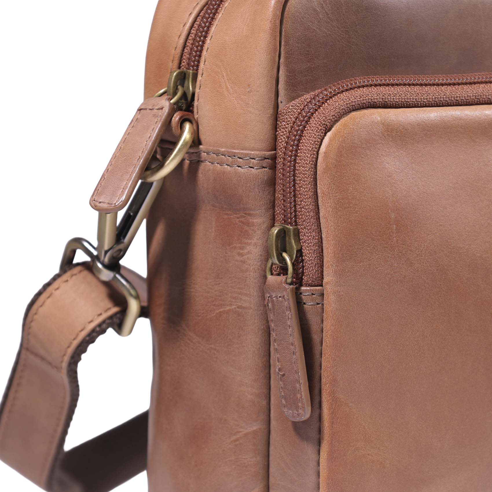 Morral de Cuero 1311 | Camel - Café - Imagen 4