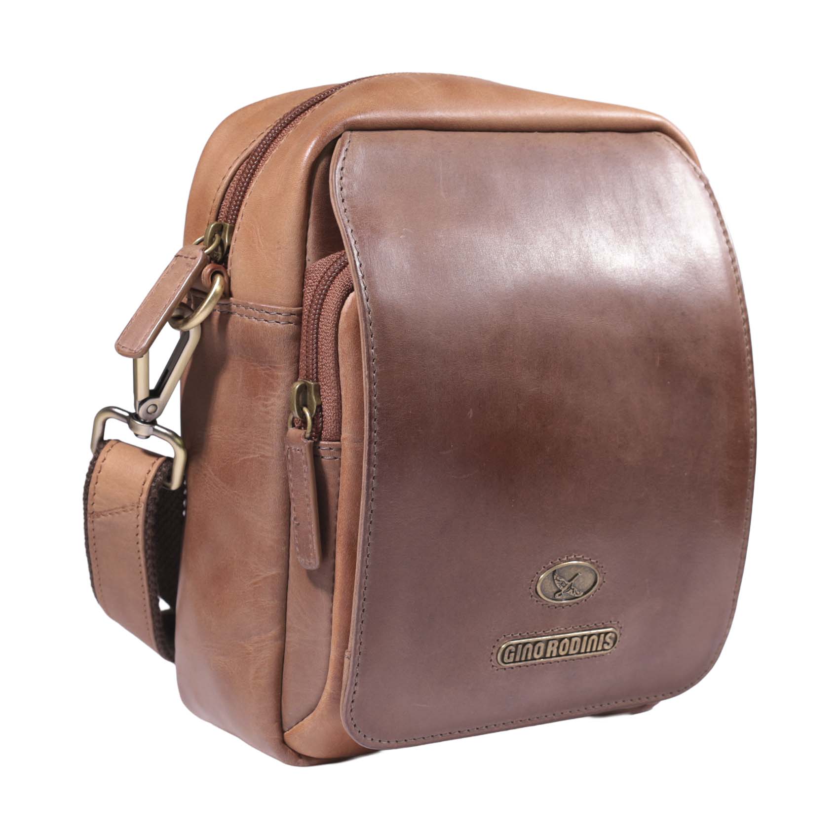 Morral de Cuero 1311 | Camel - Café - Imagen 2