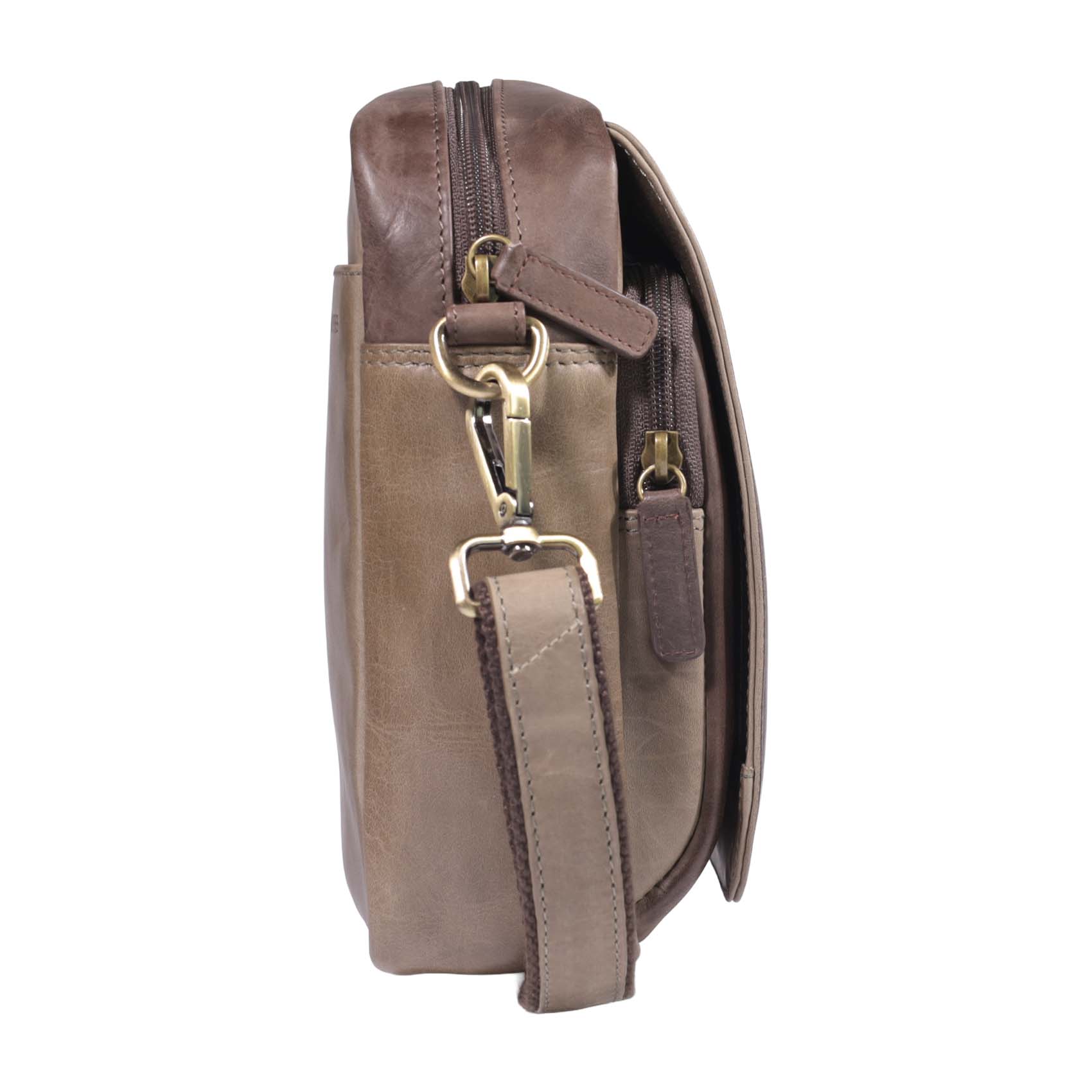 Morral de Cuero 1311 | Oliva - Café - Imagen 3