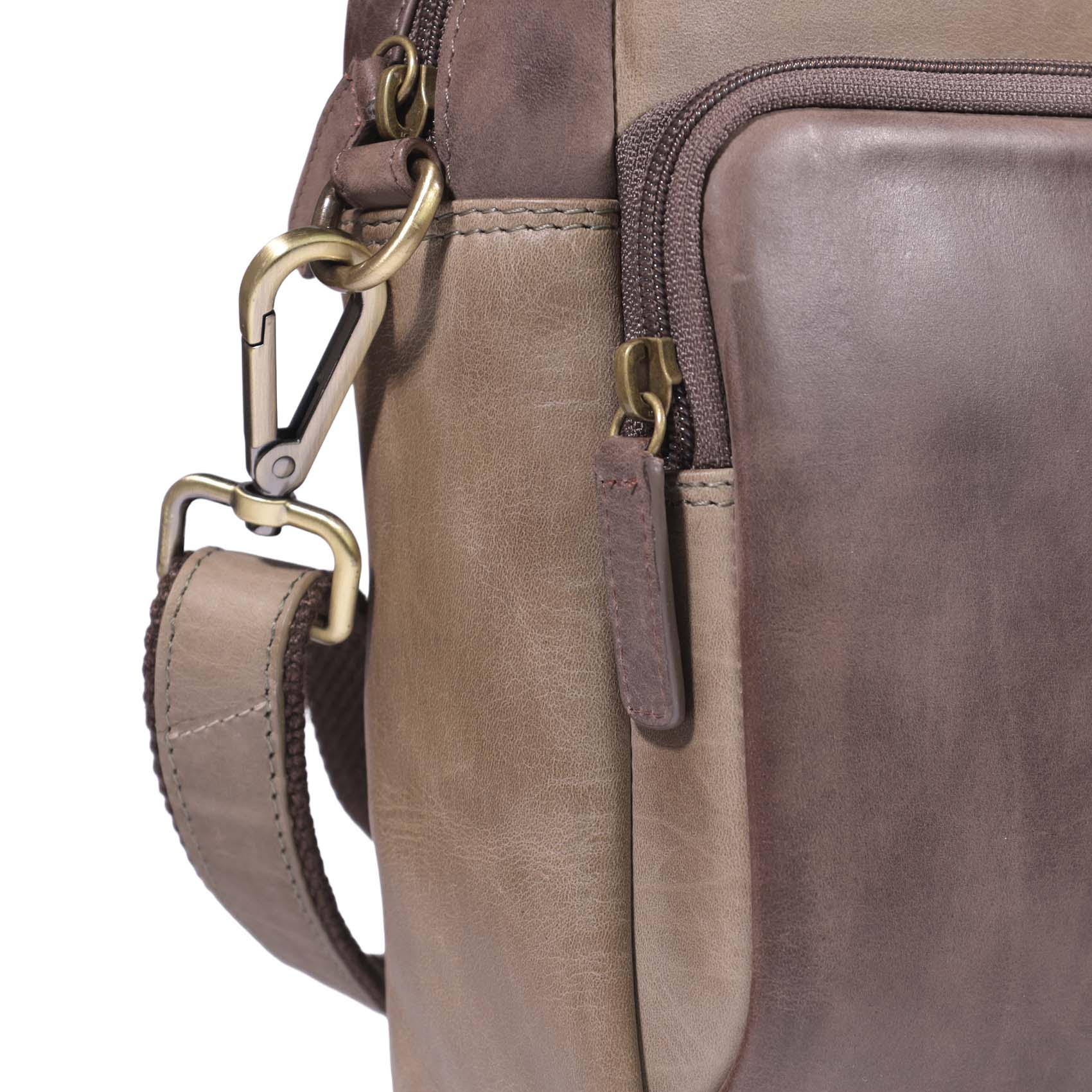 Morral de Cuero 1311 | Oliva - Café - Imagen 4