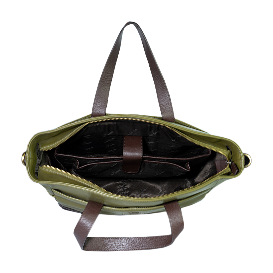 Tote Bag 2203 Cuero | Verde - Imagen 3