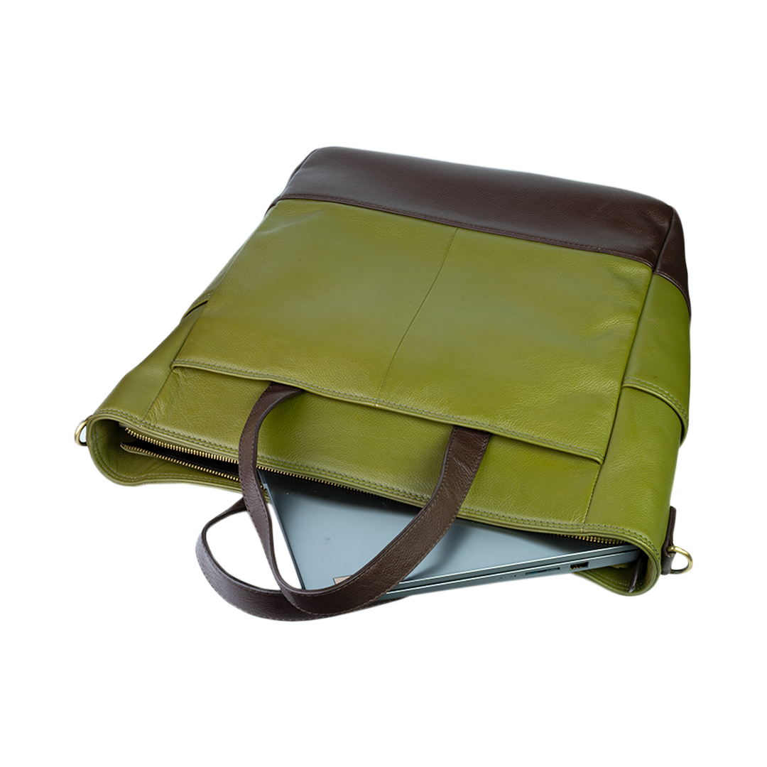 Tote Bag 2203 Cuero | Verde - Imagen 4