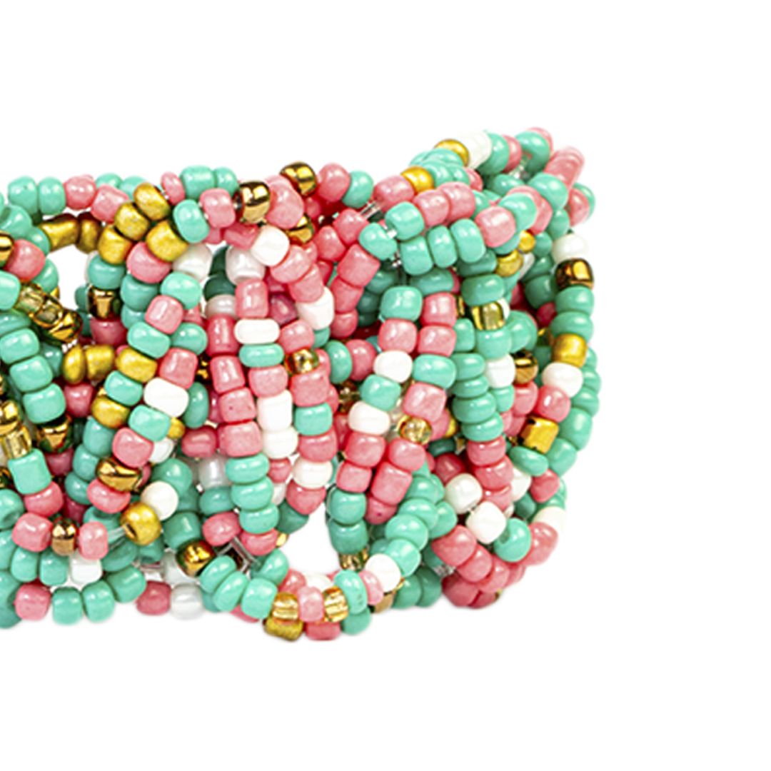 Brazalete B559 | Verde / Rosa - Imagen 3